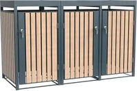 Westmann HHWTC-6-3, Westmann Metall M&uuml;lltonnenbox Planta 3x240 L M&uuml;lltonnenbox mit