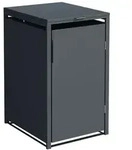 DEGAMO M&uuml;lltonnenbox klein 1er M&Uuml;NCHEN 60x62x102cm f&uuml;r Tonnen 120 Liter,...