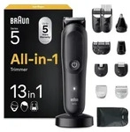 Braun Multigroom All-in-One Series 5, 13-in-1 Trimmer, AIO5565, Schwarz - Schwarz