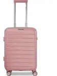 Franky London 4 Rollen Kabinentrolley S 55 cm mit Dehnfalte - Rosa