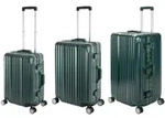 3er Reisekoffer Set - Hartschalen Polycarbonat Alu Koffer Trolley Reise Urlaub