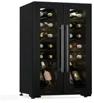Klarstein Shiraz Weink&uuml;hlschrank 2 Zonen - 24 Flaschen, Freistehend, 5-18 &deg;C,