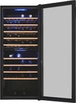 Exquisit 810853100, Exquisit Weink&uuml;hlschrank 2 Zonen, Platz f&uuml;r 90 Flaschen, 220