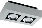 EGLO LED Deckenleuchte Loke 1, Aufbauleuchte, Deckenlampe in Geb&uuml;rstet, Chrom,