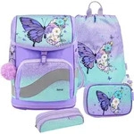 Belmil Schulranzen Set Smarty Plus Premium f&uuml;r M&auml;dchen (Serenity) - Violett