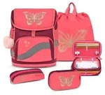 Belmil Smarty Plus Premium Schulranzen Set 4-teilig "Coral" - Rot
