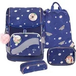 Belmil Smarty Plus Premium Schulranzen Set 5-teilig "Daisy" - Blau