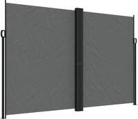 vidaXL Seitenmarkise Ausziehbar Anthrazit 220x1000 cm