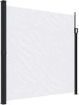 vidaXL Seitenmarkise Ausziehbar Wei&szlig; 200x600 cm