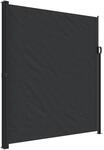 vidaXL Seitenmarkise Ausziehbar Schwarz 220x600 cm