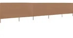 vidaXL 5-teiliges Windschutzgewebe 600 x 160 cm Taupe - Taupe