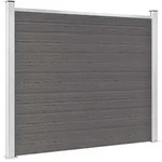 vidaXL Zaunelement WPC 180x146 cm Grau - Grau