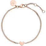 Purelei 25041-Bracelet-Tiny-Heart-Rosegold, Weiblich, Edelstahl - Rosa