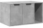 vidaXL Katzenklo Betongrau 80x50x45 cm Holzwerkstoff - Grau