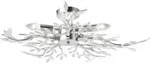 Globo Lighting Deckenleuchte Metall verchromt, 5x E14 - Silber