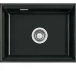 Unterbausp&uuml;le KeraDomo KARA 50 U/g in NERO mit Excenterbedienung - Schwarz