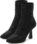 LASCANA High-Heel-Stiefelette Sock Boot, Schlupf-Stiefel, Ankle Boots, schwarz