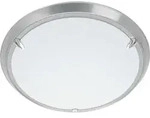 Deckenleuchte 1-flammig &Oslash; 29 cm Livorno wei&szlig;/titanium - Silber