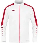 JAKO Unisex Polyesterjacke Power, Farbe:wei&szlig;/rot, Gr&ouml;&szlig;e:XXL - Wei&szlig; - XXL