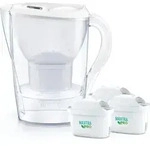 Brita MARELLA WHITE incl. 3 mxpro, Manueller Wasserfilter, 2,4 l, Wei&szlig; - Wei&szlig;