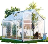 GARMIO&reg; Gew&auml;chshaus NEAPEL 250x190cm f&uuml;r den Garten, Alu Fr&uuml;hbeet inklusive