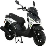 Motorroller Cross 2.0 50ccm 45 km/h, gr&uuml;n-wei&szlig; GT Union
