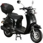 Motorroller Venus 50 ccm 45 km/h EURO 5 schwarz inkl. Topcase - Schwarz