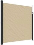 vidaXL Seitenmarkise Ausziehbar Beige 200x500 cm