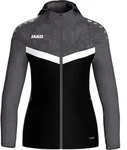 Jako Iconic Kapuzenjacke Damen - Schwarz / Anthrazit - Schwarz - 34