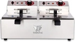 Beeketal Gastronomie Friteuse Fritteuse 230V, Fritteuse BTF/BWF:BTF20a - 9 + 9...