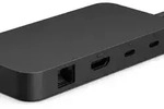 Microsoft Surface USB4 Dock, Kabelgebunden, USB4, 1000 Mbit/s, Schwarz, 60 Hz,