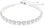 Swarovski Halskette Uni Ariana Grande x Swarovski Tennis Choker Wei&szlig; Rhodiniert