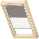 VELUX Original Dachfenster Duo Verdunkelungsrollo f&uuml;r S06, Grau, mit grauer