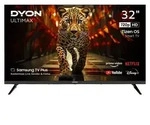 Dyon Ultimax 32H-TI-W, 81,3 cm (32"), 1366 x 768 Pixel, LED, Smart-TV, WLAN, Schwarz