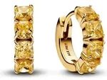 PANDORA Vergoldete Damen Creolen, Timeless, Zirkonia, gelb - Gold
