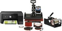 PixMax 5-in-1 Kombi Transferpresse mit Drucker