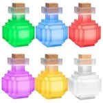 Noble Collection Minecraft Replik Leuchtende Trankflasche Figur 16 Cm Durchsichtig 