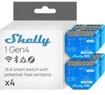 Shelly Relais "1 Gen4 4er Pack" max 16A 1 Kanal WLAN Matter Zigbee Bluetooth