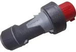 MENNEKES 13225, 125 A, 400 V, 50 - 60 Hz, 5P, 6 h, Gerade - Grau/Rot