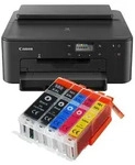 Canon Pixma TS705a Tintenstrahldrucker mit 5 kompatiblen XXL Patronen
