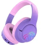 Kinder Kopfh&ouml;rer Bobo Drahtlos Bluetooth mit Mikrofon Over-Ear Lila/Rosa, 1m