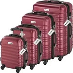 tectake&reg; Hartschalenkoffer-Set Mila 4-teilig aus robustem ABS-Kunststoff inkl.
