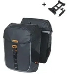 Basil Doppelpacktasche Miles Tarpaulin MIK 2.0 schwarz orange - Schwarz