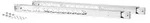 HPE Aruba Networking X414 1U Universal 4-post Rack Mount Kit, Montageset, Metall,