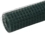 vidaXL Drahtzaun Stahl mit PVC-Beschichtung 25x1,5 m Gr&uuml;n - Gr&uuml;n
