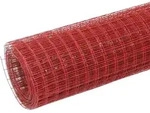 vidaXL Drahtzaun Stahl mit PVC-Beschichtung 10x0,5 m Rot - Rot