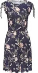 VIVANCE Jerseykleid mit Blumenprint und Raffungen auf den Schultern rosa...