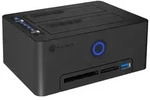 ICY BOX IB-1233CL-CR, HDD Docking & Klonstation mit Kartenlesern CF + SD und USB Hub,
