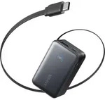 Anker Nano Powerbank (10K, 45W, Integriertes einziehbares USB-C Kabel) Schwarz -