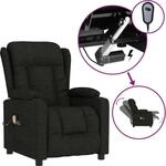 vidaXL Massagesessel Elektrisch Schwarz Stoff